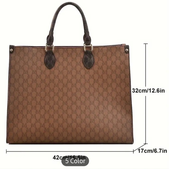 Oversized leather bag, stylish - Picture 3 of 3